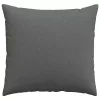 Kanapé párnák 2 pcs Sötétszürke 50 x 50 cm szövet