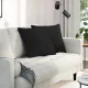 Kanapé párnák 2 pcs Fekete 50 x 50 cm szövet
