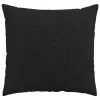 Kanapé párnák 2 pcs Fekete 50 x 50 cm szövet