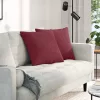 Kanapé párnák 2 pcs Bordó 50 x 50 cm szövet