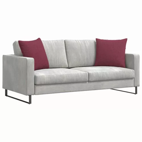 Kanapé párnák 2 pcs Bordó 50 x 50 cm szövet