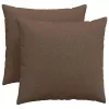 Kanapé párnák 2 pcs Barna 50 x 50 cm szövet