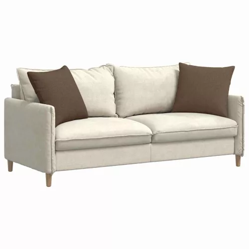 Kanapé párnák 2 pcs Barna 50 x 50 cm szövet