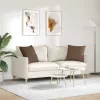 Kanapé párnák 2 pcs Barna 50 x 50 cm szövet