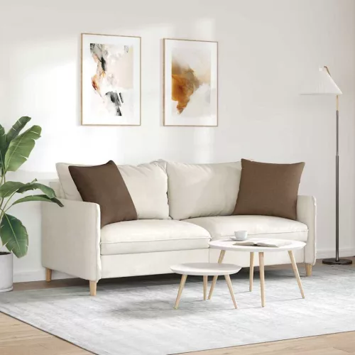 Kanapé párnák 2 pcs Barna 50 x 50 cm szövet