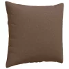 Kanapé párnák 2 pcs Barna 50 x 50 cm szövet