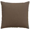 Kanapé párnák 2 pcs Barna 50 x 50 cm szövet