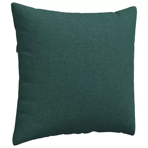 Kanapé párnák 2 pcs Sötétzöld 50 x 50 cm szövet