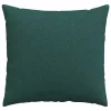 Kanapé párnák 2 pcs Sötétzöld 50 x 50 cm szövet