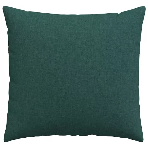Kanapé párnák 2 pcs Sötétzöld 50 x 50 cm szövet