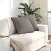 Kanapé párnák 2 pcs Tópszínű 50 x 50 cm szövet