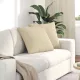 Kanapé párnák 2 pcs Krém 50 x 50 cm szövet