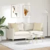 Kanapé párnák 2 pcs Krém 50 x 50 cm szövet
