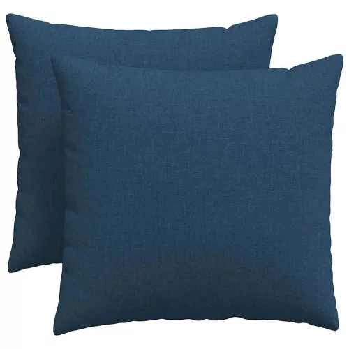 Kanapé párnák 2 pcs Kék 50 x 50 cm szövet