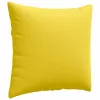 Kanapé párnák 2 pcs Világos sárga 50 x 50 cm szövet