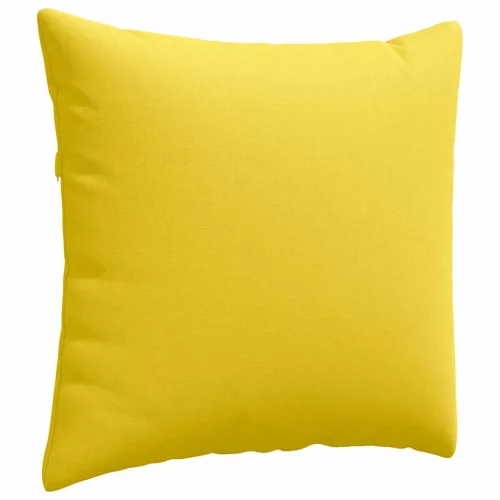 Kanapé párnák 2 pcs Világos sárga 50 x 50 cm szövet