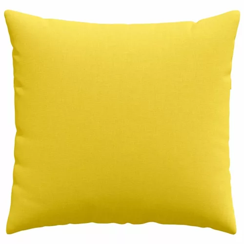 Kanapé párnák 2 pcs Világos sárga 50 x 50 cm szövet
