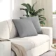Kanapé párnák 2 pcs Szürke 50 x 50 cm szövet