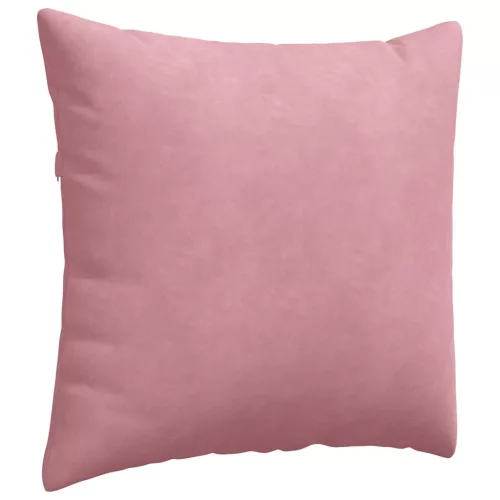 Kanapé párnák 2 pcs Rózsaszín 50 x 50 cm Bársonyos szövet