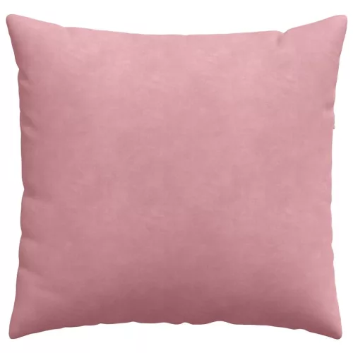 Kanapé párnák 2 pcs Rózsaszín 50 x 50 cm Bársonyos szövet