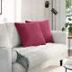 Kanapé párnák 2 pcs Bordó 50 x 50 cm Bársonyos szövet