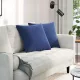 Kanapé párnák 2 pcs Rendőrségi kék 50 x 50 cm Bársonyos szövet