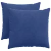 Kanapé párnák 2 pcs Rendőrségi kék 50 x 50 cm Bársonyos szövet