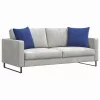 Kanapé párnák 2 pcs Rendőrségi kék 50 x 50 cm Bársonyos szövet