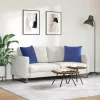 Kanapé párnák 2 pcs Rendőrségi kék 50 x 50 cm Bársonyos szövet