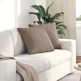 Kanapé párnák 2 pcs Tópszínű 50 x 50 cm szövet