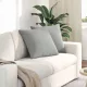 Kanapé párnák 2 pcs Világosszürke 50 x 50 cm szövet