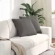 Kanapé párnák 2 pcs Világosszürke 50 x 50 cm Bársonyos szövet