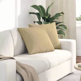   Kanapé párnák 2 pcs Szürke zöld 50 x 50 cm Bársonyos szövet