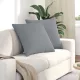 Kanapé párnák 2 pcs Világosszürke 60 x 60 cm szövet