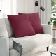 Kanapé párnák 2 pcs Bordó 60 x 60 cm szövet