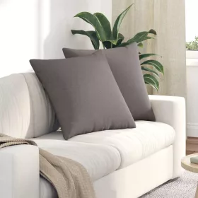 Kanapé párnák 2 pcs Tópszínű 60 x 60 cm szövet