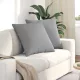 Kanapé párnák 2 pcs Szürke 60 x 60 cm szövet