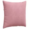 Kanapé párnák 2 pcs Rózsaszín 60 x 60 cm Bársonyos szövet
