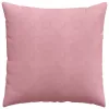 Kanapé párnák 2 pcs Rózsaszín 60 x 60 cm Bársonyos szövet