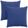 Kanapé párnák 2 pcs Rendőrségi kék 60 x 60 cm Bársonyos szövet