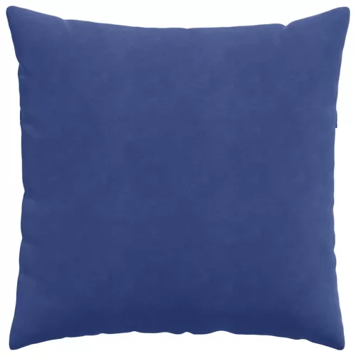 Kanapé párnák 2 pcs Rendőrségi kék 60 x 60 cm Bársonyos szövet