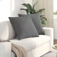 Kanapé párnák 2 pcs Sötétszürke 60 x 60 cm szövet
