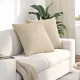 Kanapé párnák 2 pcs Krém 60 x 60 cm szövet