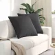 Kanapé párnák 2 pcs Sötétszürke 60 x 60 cm Bársonyos szövet
