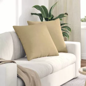   Kanapé párnák 2 pcs Szürke zöld 60 x 60 cm Bársonyos szövet