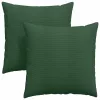 Kanapé párnák 2 pcs Sötétzöld 60 x 60 cm Bársonyos szövet