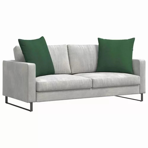 Kanapé párnák 2 pcs Sötétzöld 60 x 60 cm Bársonyos szövet