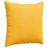 Kanapé párnák 2 pcs Világos sárga 60 x 60 cm Bársonyos szövet