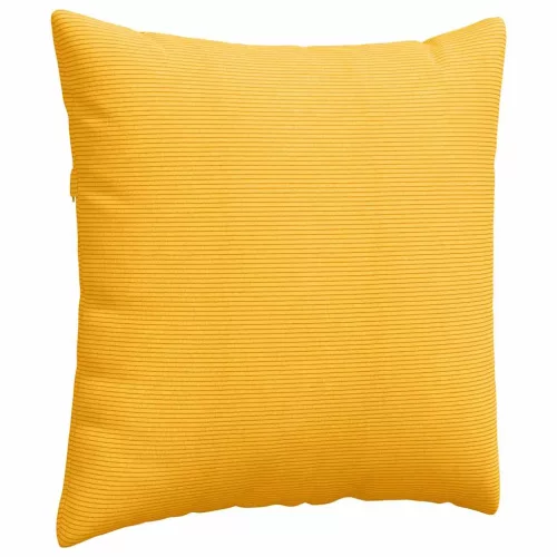 Kanapé párnák 2 pcs Világos sárga 60 x 60 cm Bársonyos szövet