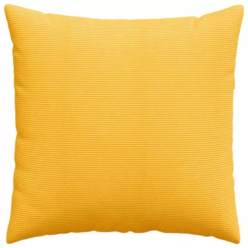 Kanapé párnák 2 pcs Világos sárga 60 x 60 cm Bársonyos szövet